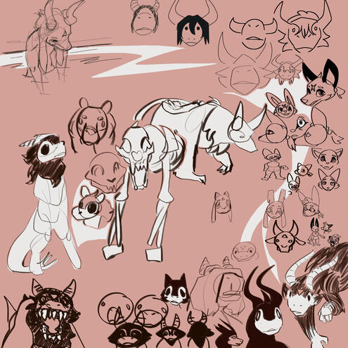 Another Tomorrow Character Sketch Page